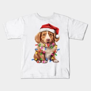 Christmas Nova Scotia Duck Tolling Retriever Kids T-Shirt